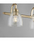 Reyes 4-light Bath Vanity Light Aged Brass