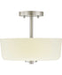 Tobin 2-Light 12-1/4" Semi-Flush Convertible Brushed Nickel