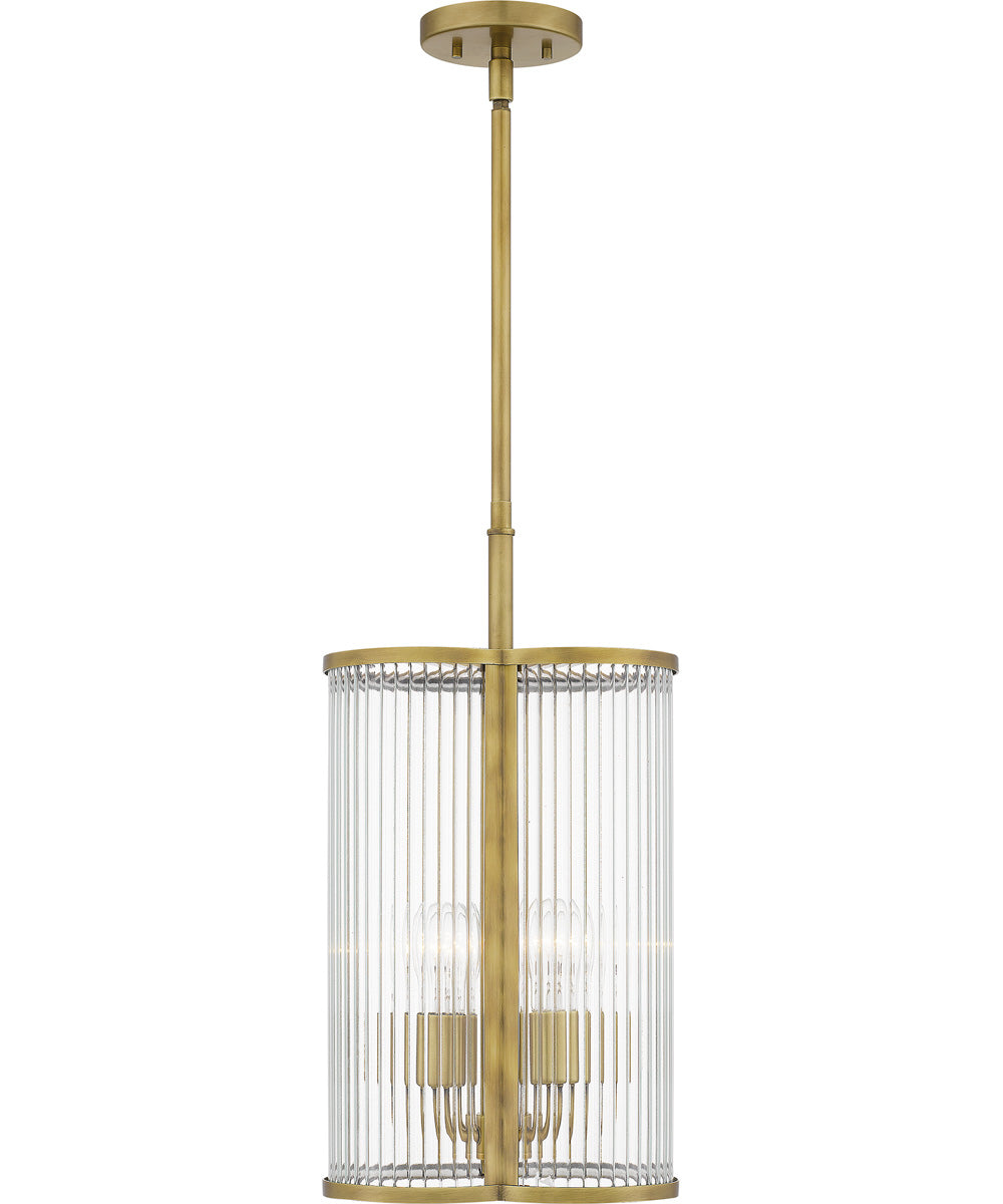 Aster Small 4-light Mini Pendant Weathered Brass