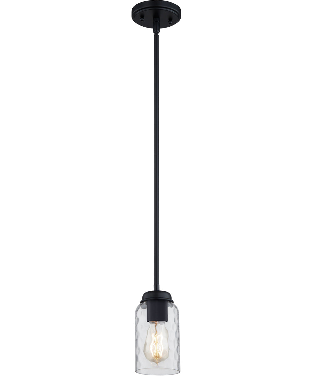 Blanche Small 1-light Mini Pendant Matte Black