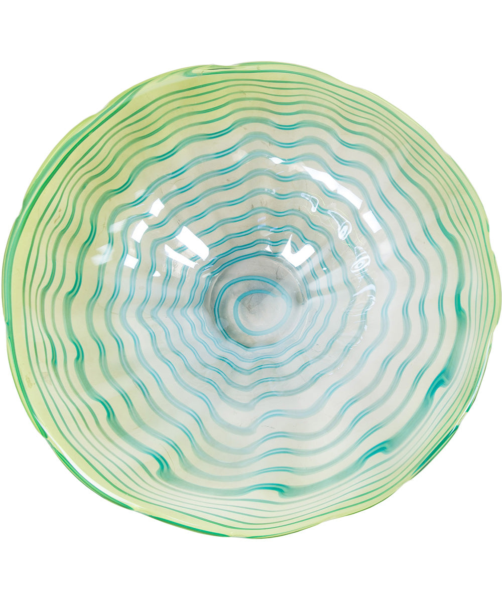 Waterfront Hand Blown Art Glass Art Decor - 12 Inch