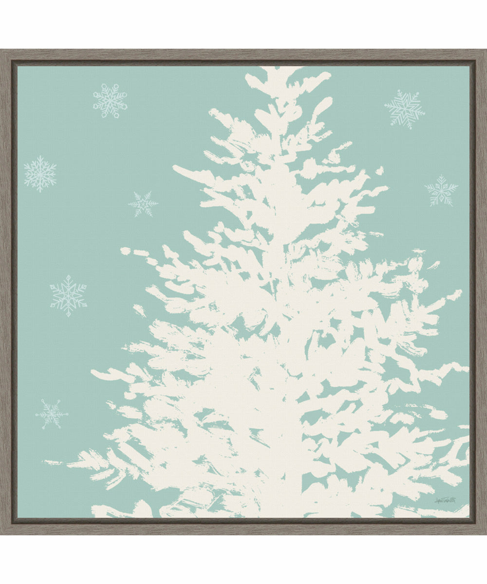 Framed Seasonal Shades VII by Anne Tavoletti Canvas Wall Art Print (22  W x 22  H), Sylvie Greywash Frame