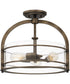 Toscana 3-light Semi Flush Mount Statuary Bronze
