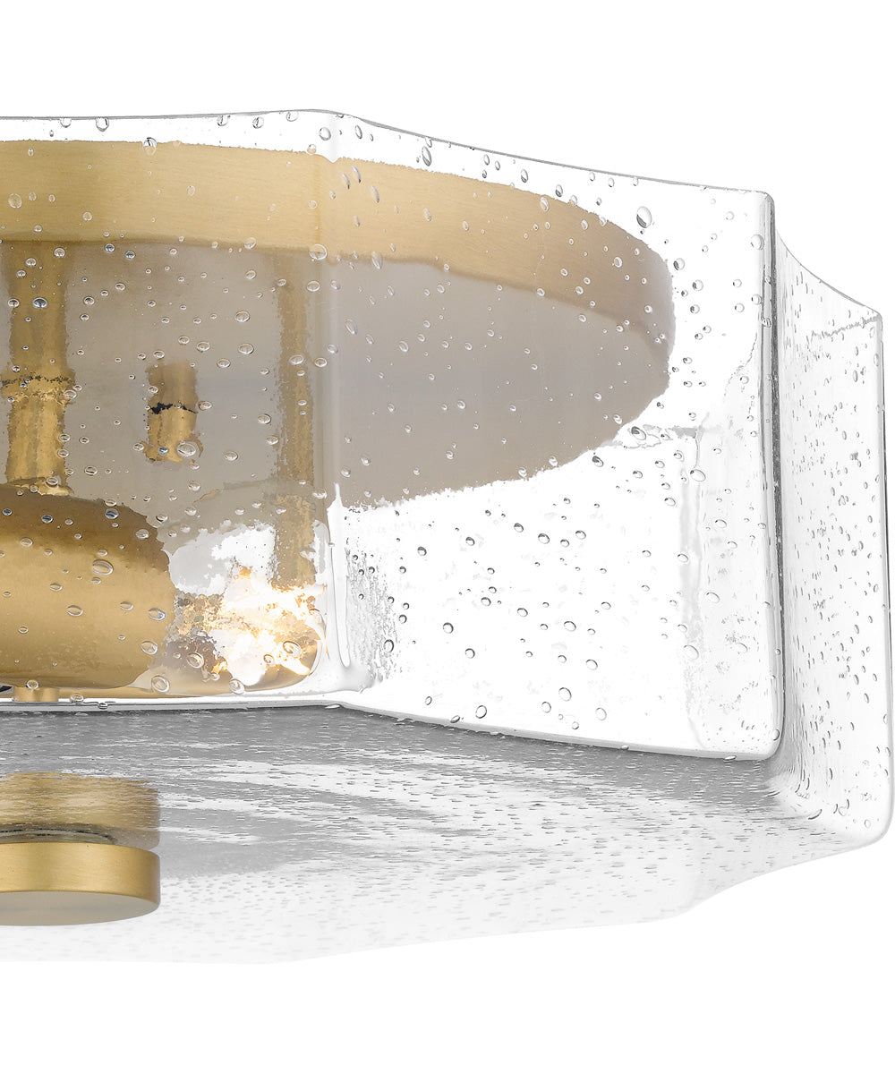 Quoizel Flush Mount Medium 2-light Flush Mount Aged Brass