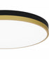 Weldin Large Flush Mount Matte Black Gold