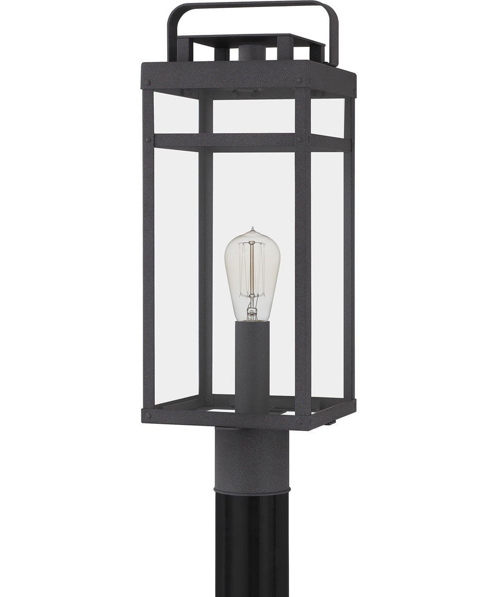 Keaton Large 1-light Outdoor Post Light  Coastal Armour Aluminum Mottled Black