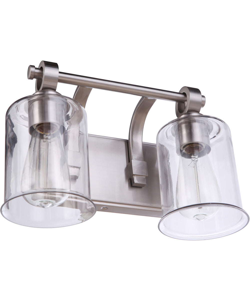 Romero 2-Light Vanity Brushed Polished Nickel
