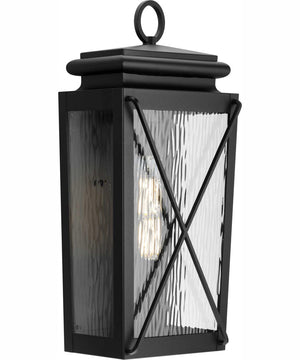 Wakeford 1-Light Transitional Outdoor Medium Wall Lantern Textured Black