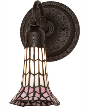 5.5" Wide Stained Glass Pond Lily Wall Sconce