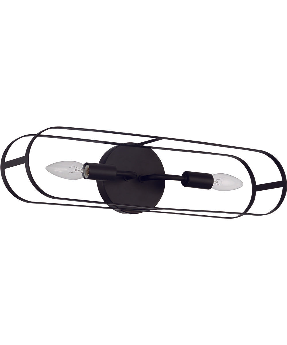 Mindful 2-Light Vanity Flat Black