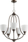 24"W Barkley 5-light Chandelier Oiled Bronze