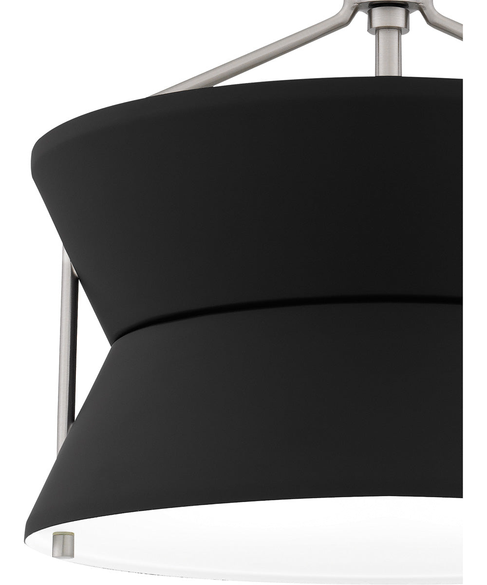 Quoizel Semi-Flush Mount Medium 2-light Semi Flush Mount Brushed Nickel