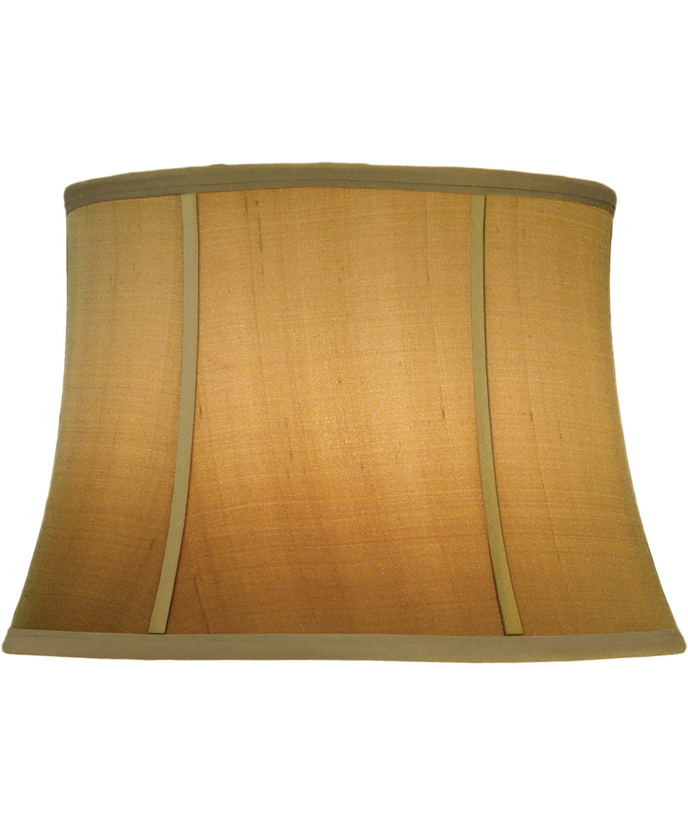 13x16x11 Tan Silk Shantung Modified Bell Softback Lampshade
