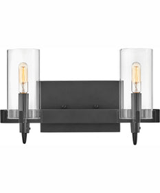Ryden 2-Light Two Light Vanity in Black