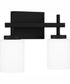 Wilburn Medium 2-light Bath Light Matte Black