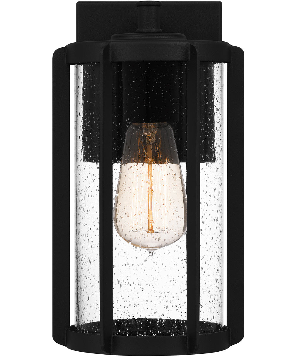 Hazel Small 1-light Outdoor Wall Light  Coastal Armour Aluminum Earth Black