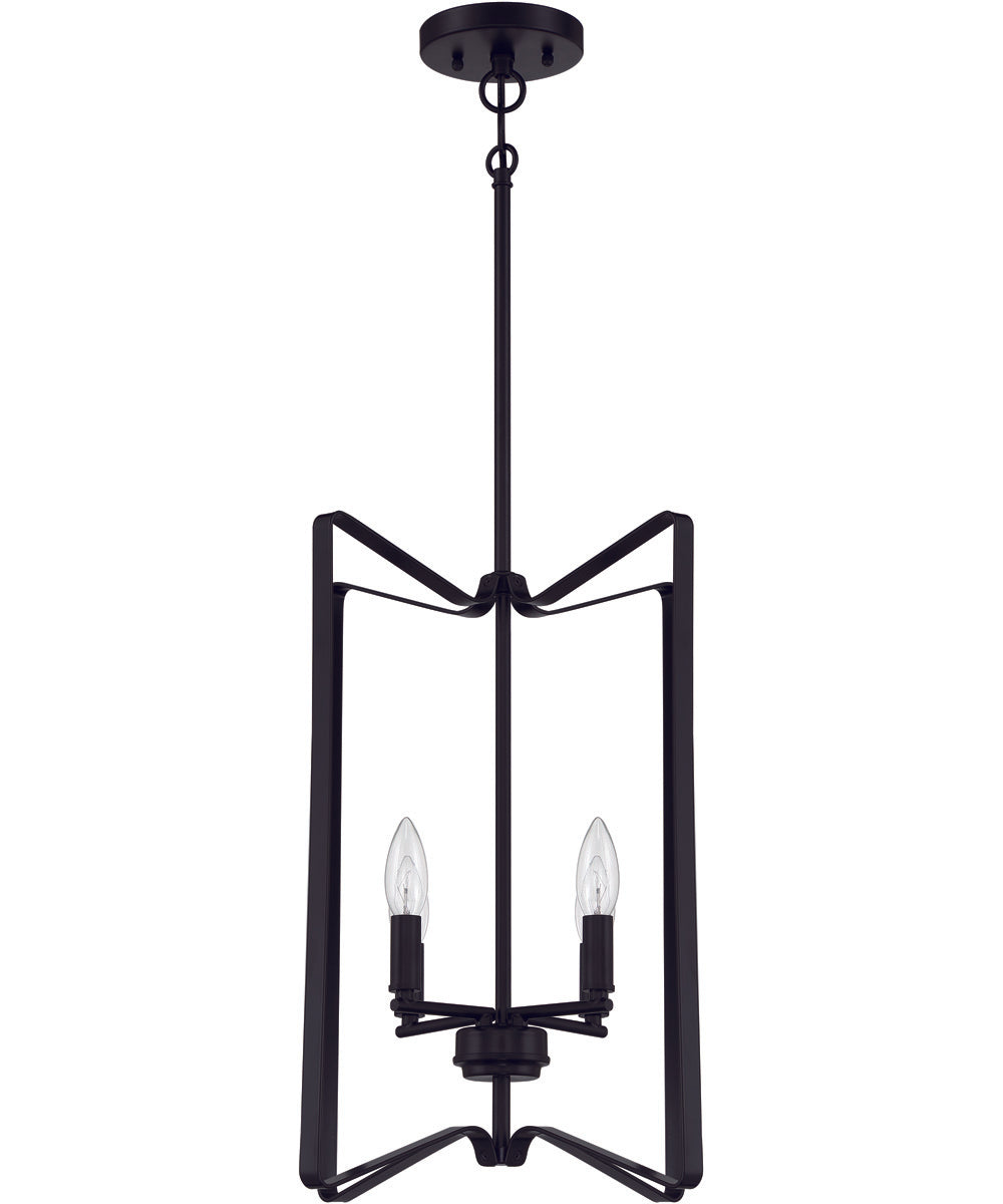 Shayna 4-Light Foyer Flat Black