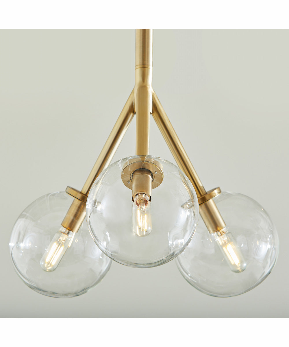 Rovi 3-light Pendant Aged Brass