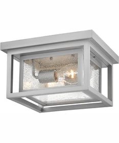 Republic Coastal Elements  2-Light Medium Flush Mount in Satin Nickel