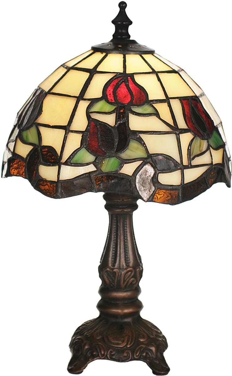 12"H Roseborder Mini Lamp