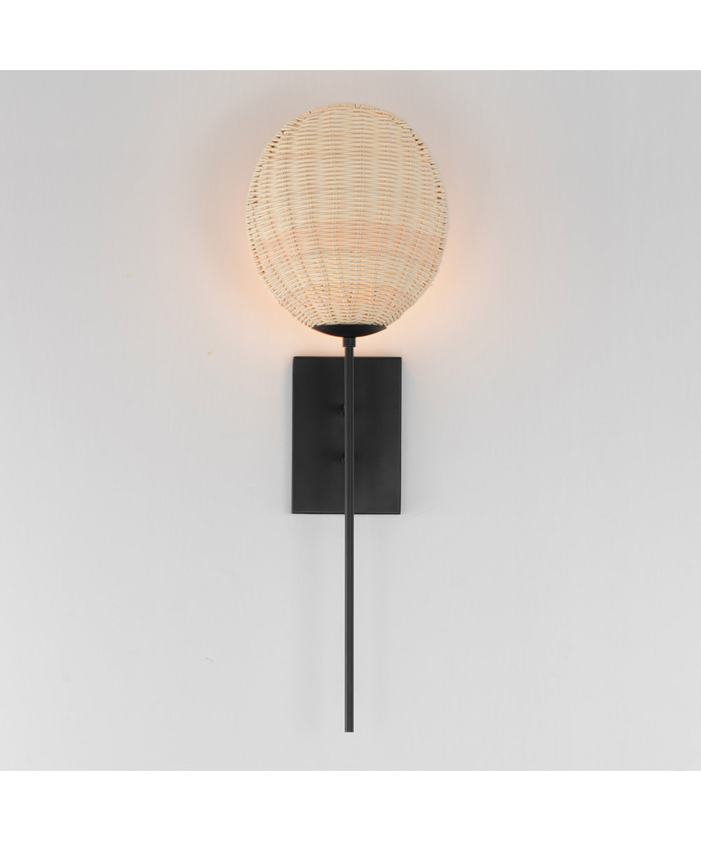 Maldives 1-Light Sconce Black