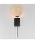 Maldives 1-Light Sconce Black
