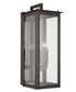 Hunt 4-Light Outdoor Wall Mount In Oiled Bronze With Clear Glass