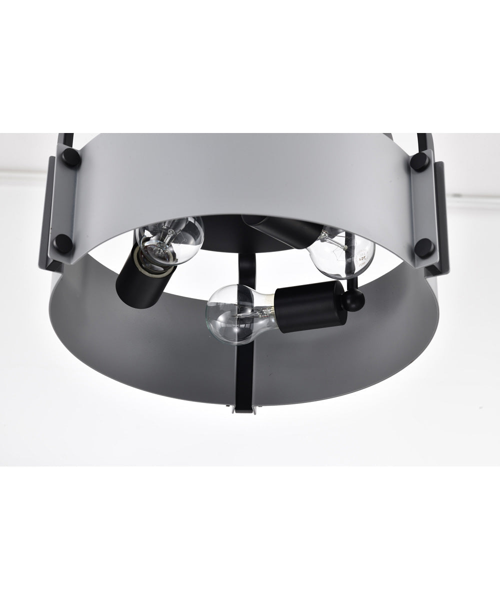 Altos 3-Light Close-to-Ceiling Matte Gray