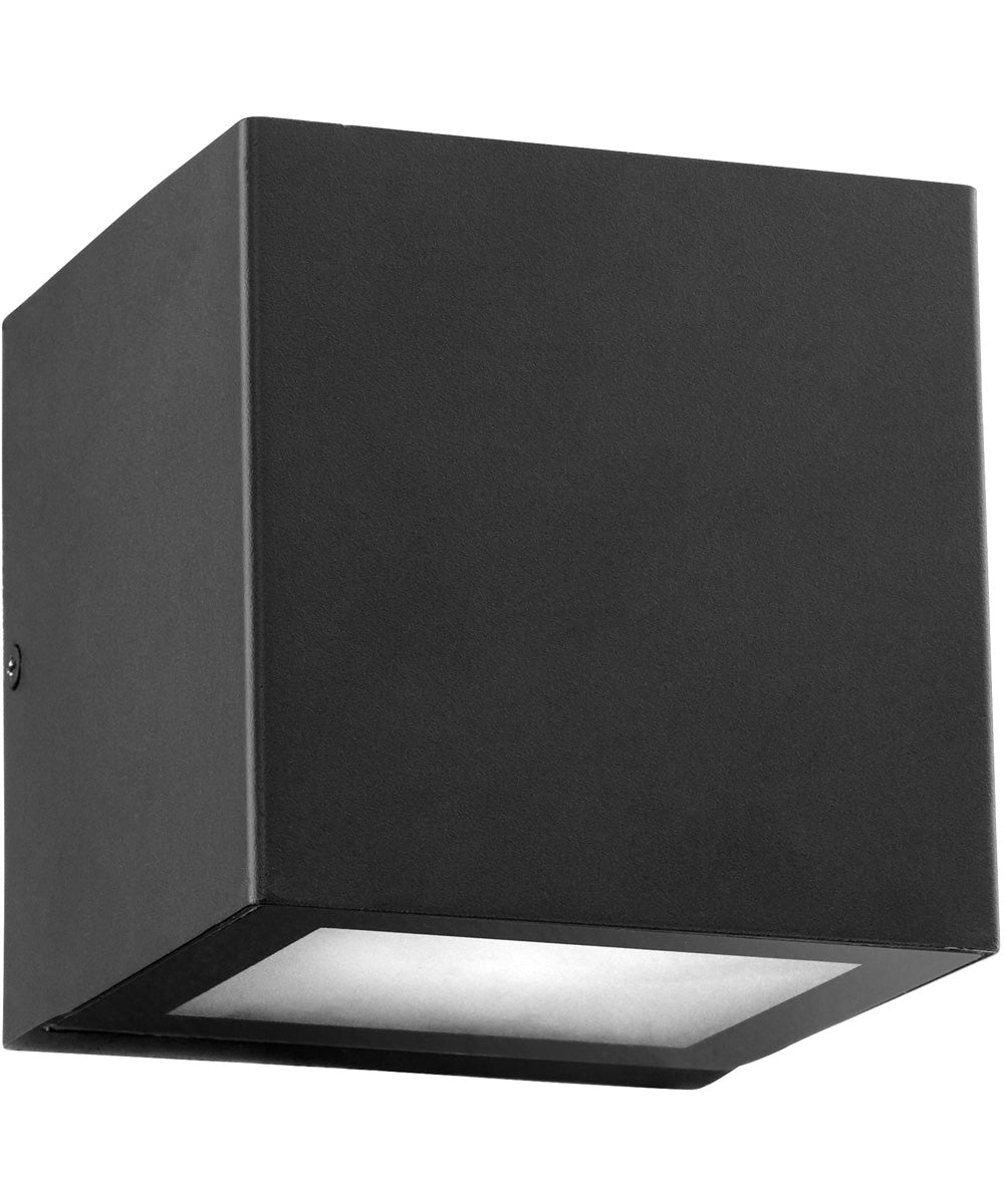 5"H Ion 2-light LED Outdoor Wall Lantern Noir