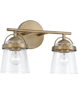 Madison 2-Light Vanity Aged Brass
