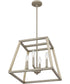 Rosalind 4-light Pendant Grey Washed Oak