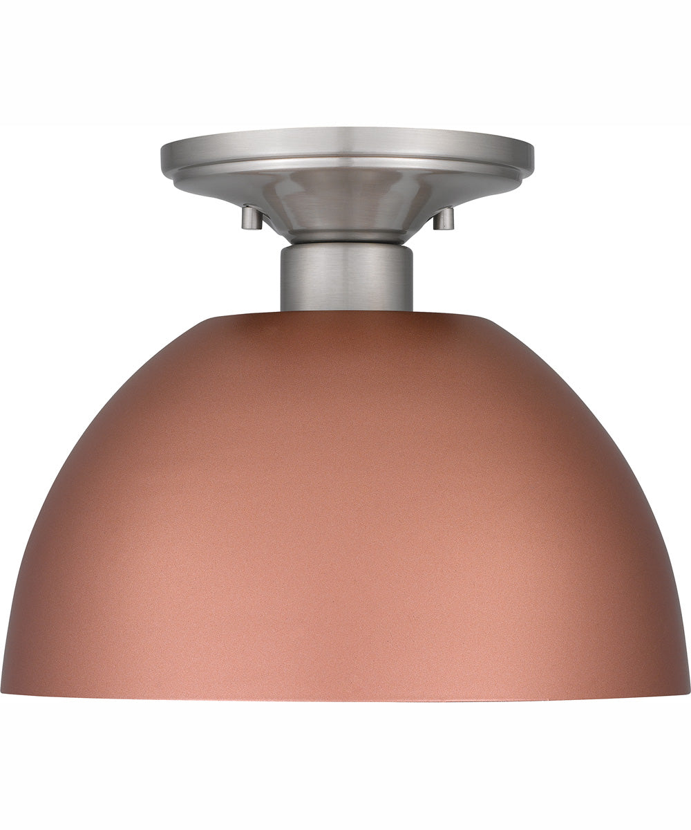Quoizel Semi-Flush Mount Small 1-light Semi Flush Mount Matte Rose Gold