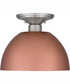 Quoizel Semi-Flush Mount Small 1-light Semi Flush Mount Matte Rose Gold