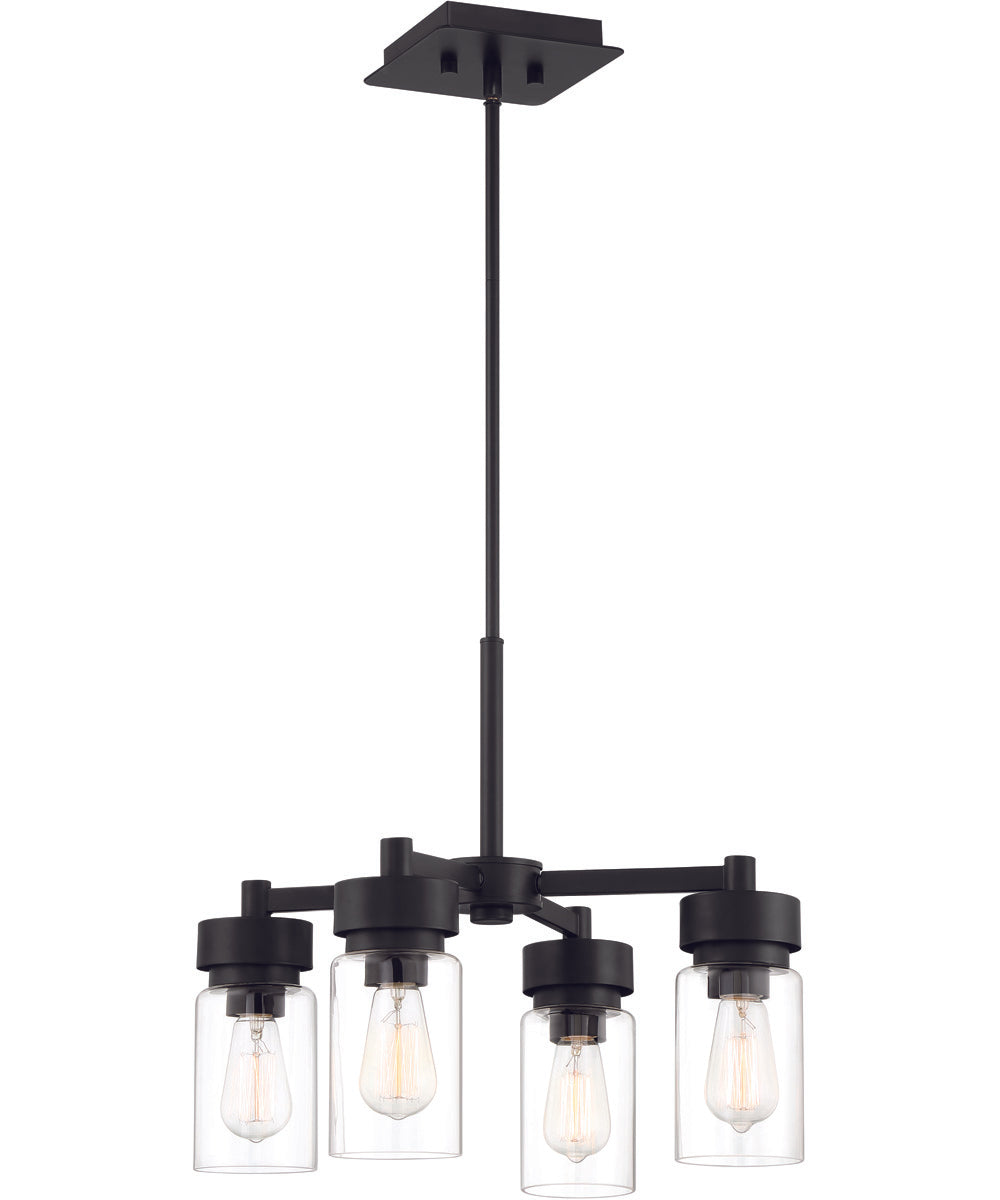Bennet 4-Light Outdoor Chandelier Midnight