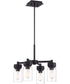 Bennet 4-Light Outdoor Chandelier Midnight