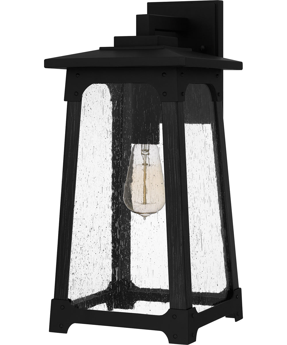 Drescher Large 1-light Outdoor Wall Light  Coastal Armour Aluminum Matte Black