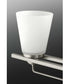 Flight 2-Light Etched Glass Coastal Bath Vanity Light Brushed Nickel