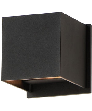Alumilux Cube LED Outdoor Wall Sconce Black
