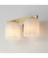 Scoop 2-Light Bath Vanity Natural Aged Brass