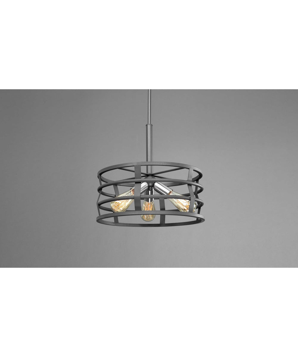 Remix 3-Light Global Pendant Light Graphite