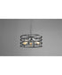 Remix 3-Light Global Pendant Light Graphite