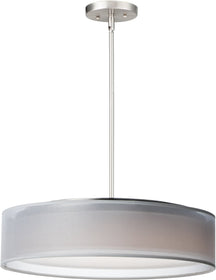 20"W Prime LED Pendant Satin Nickel