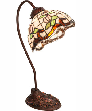 18" High Roseborder Desk Lamp