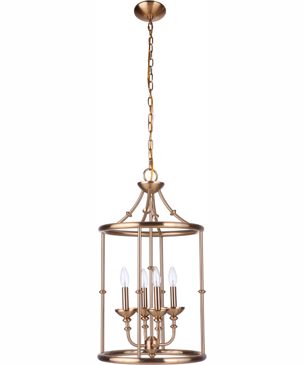Marlowe 4-Light Foyer Satin Brass