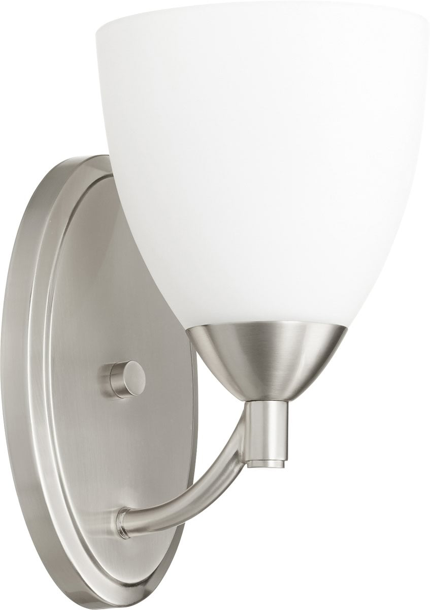 6"W Barkley 1-light Wall Mount Light Fixture Satin Nickel