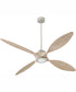66" Papillon Ceiling Fan Satin Nickel