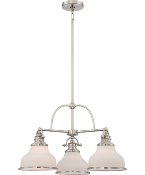 Grant 3-light Chandelier Brushed Nickel