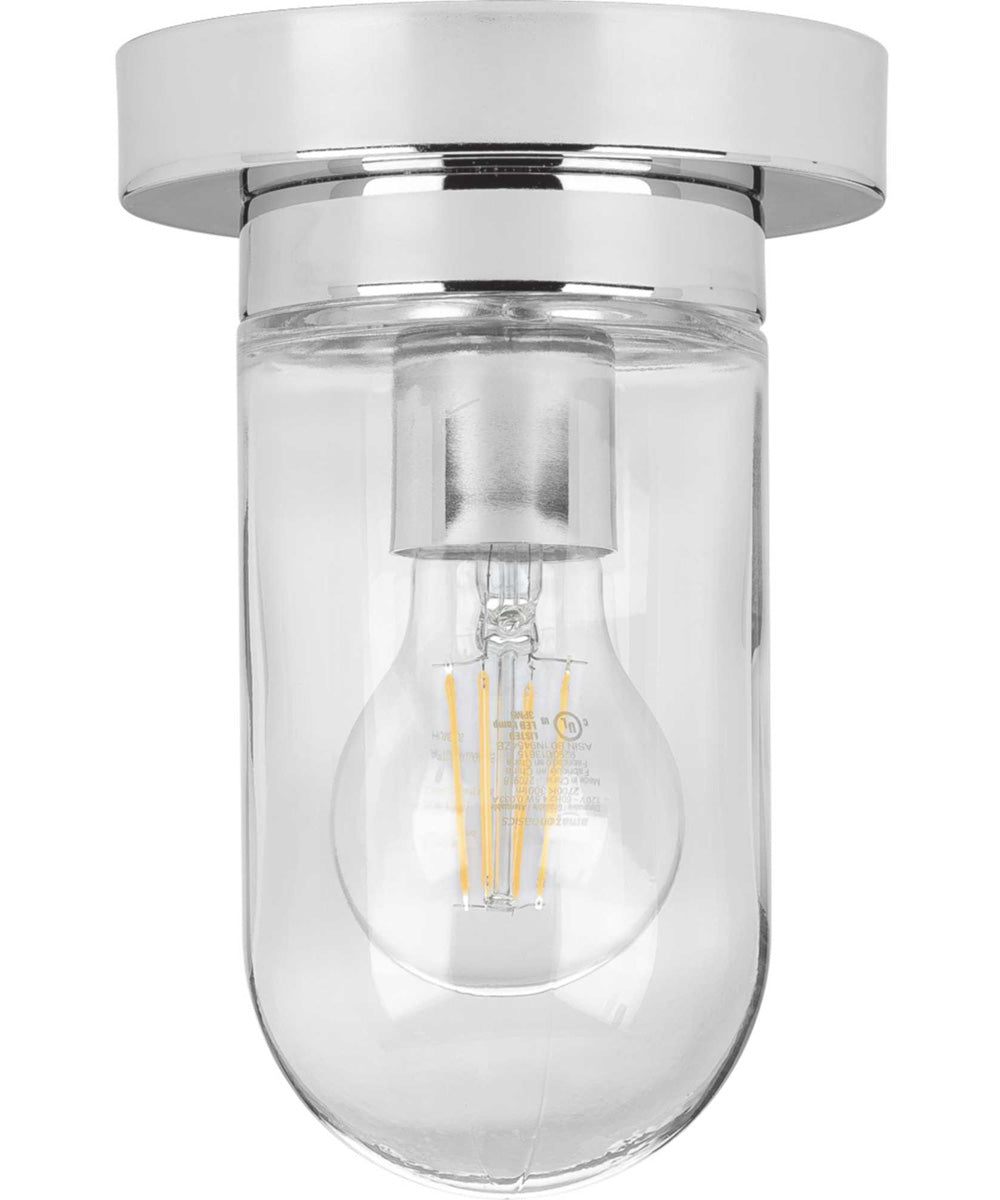 Signal 1-Light Flush Mount Polished Chrome