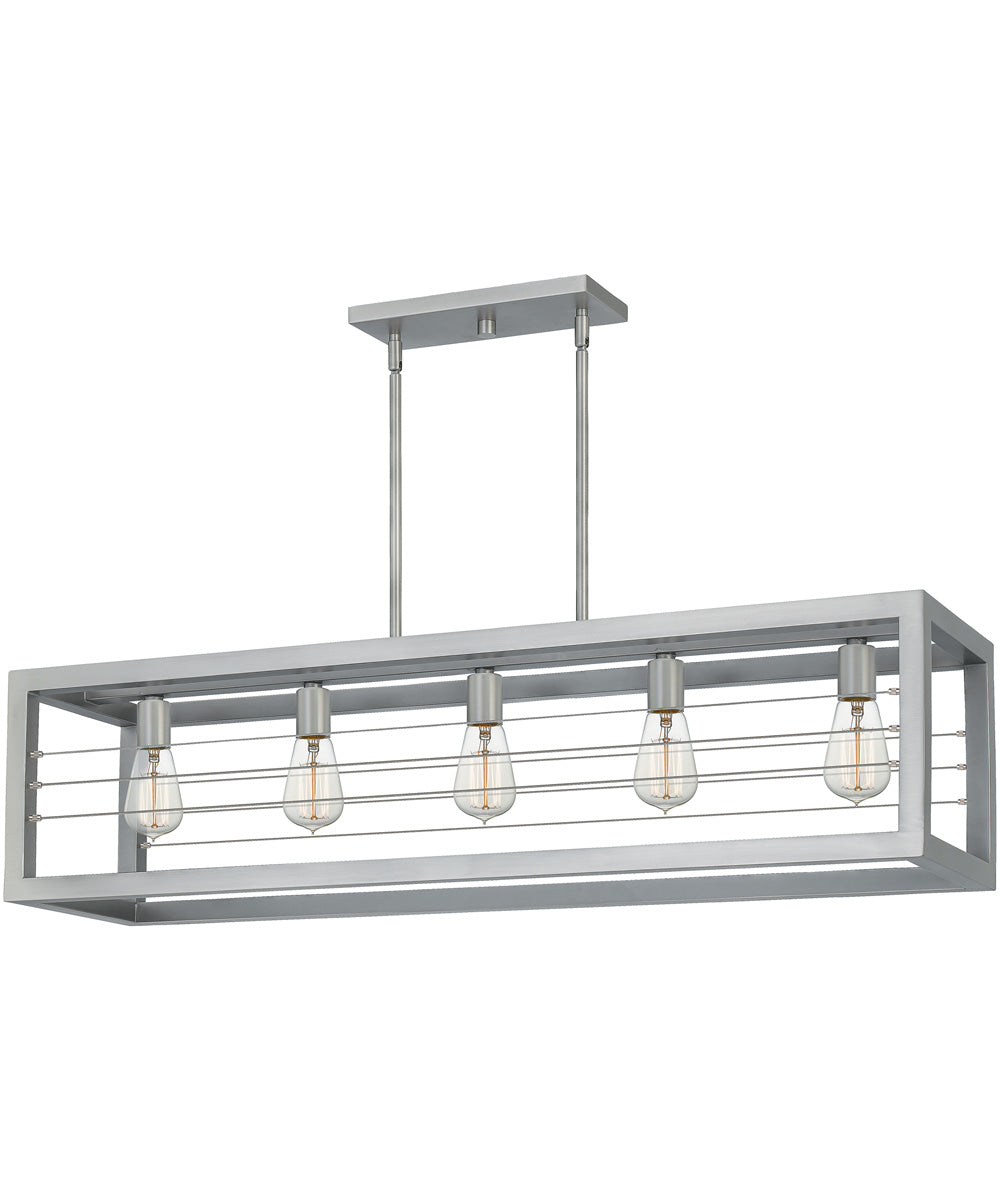 Awendaw 5-light Island Light Antique Nickel