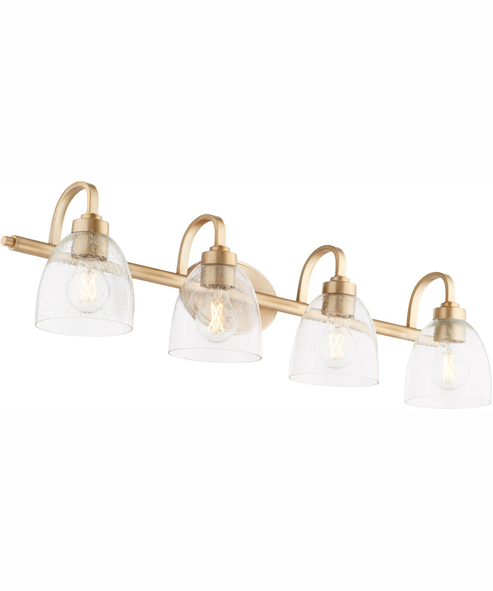 Reyes 4-light Bath Vanity Light Aged Brass